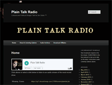 Tablet Screenshot of plaintalkradio.com